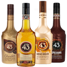 Licor 43 original, crème brûlée , chocolate of speculoos